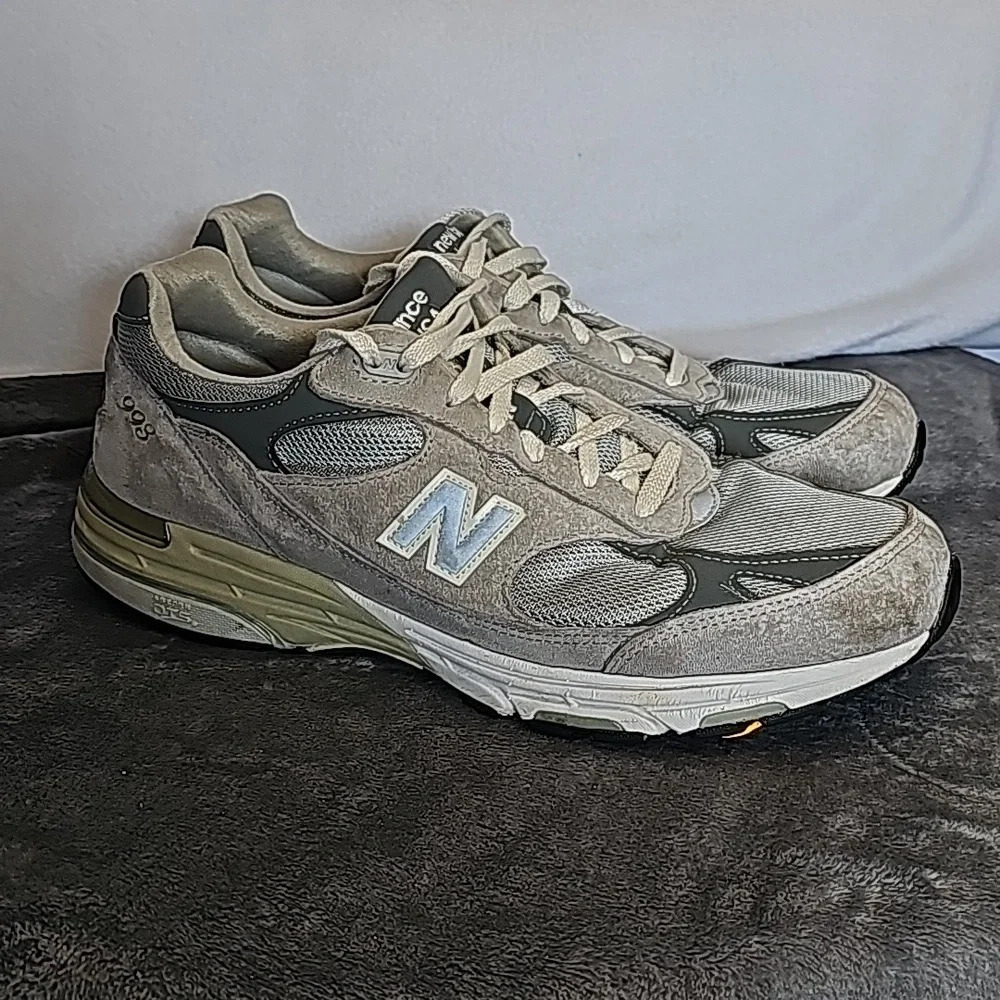 New Balance 993 MADE IN USA‎ Grey/White Men Sneakers - SZ 12